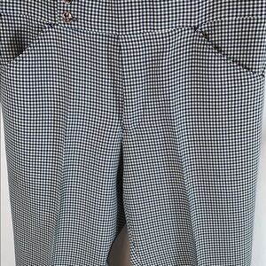 Vintage, Tailor made. Black and White Checkered Pants
